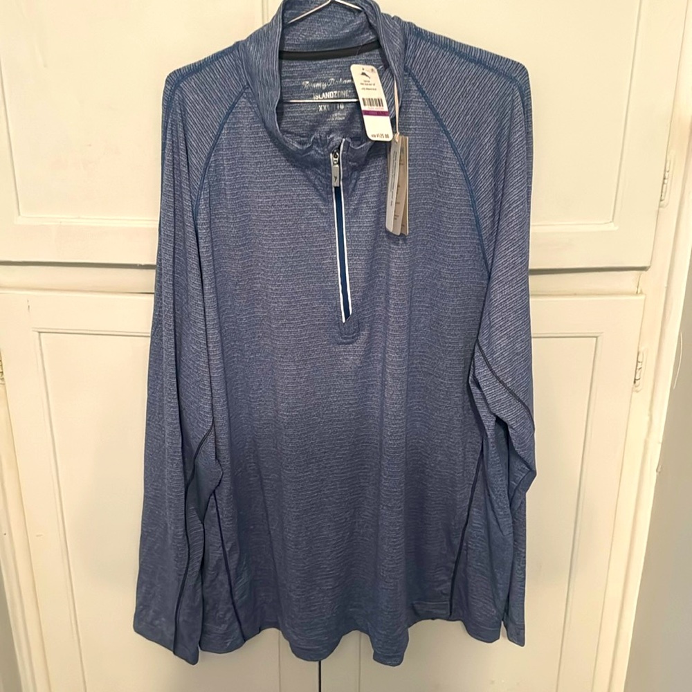 New with tag Tommy Bahama 1/2 zip sweater men’s sz XXL